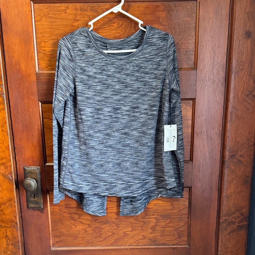 ZYIA Charcoal Long Sleeve Top
